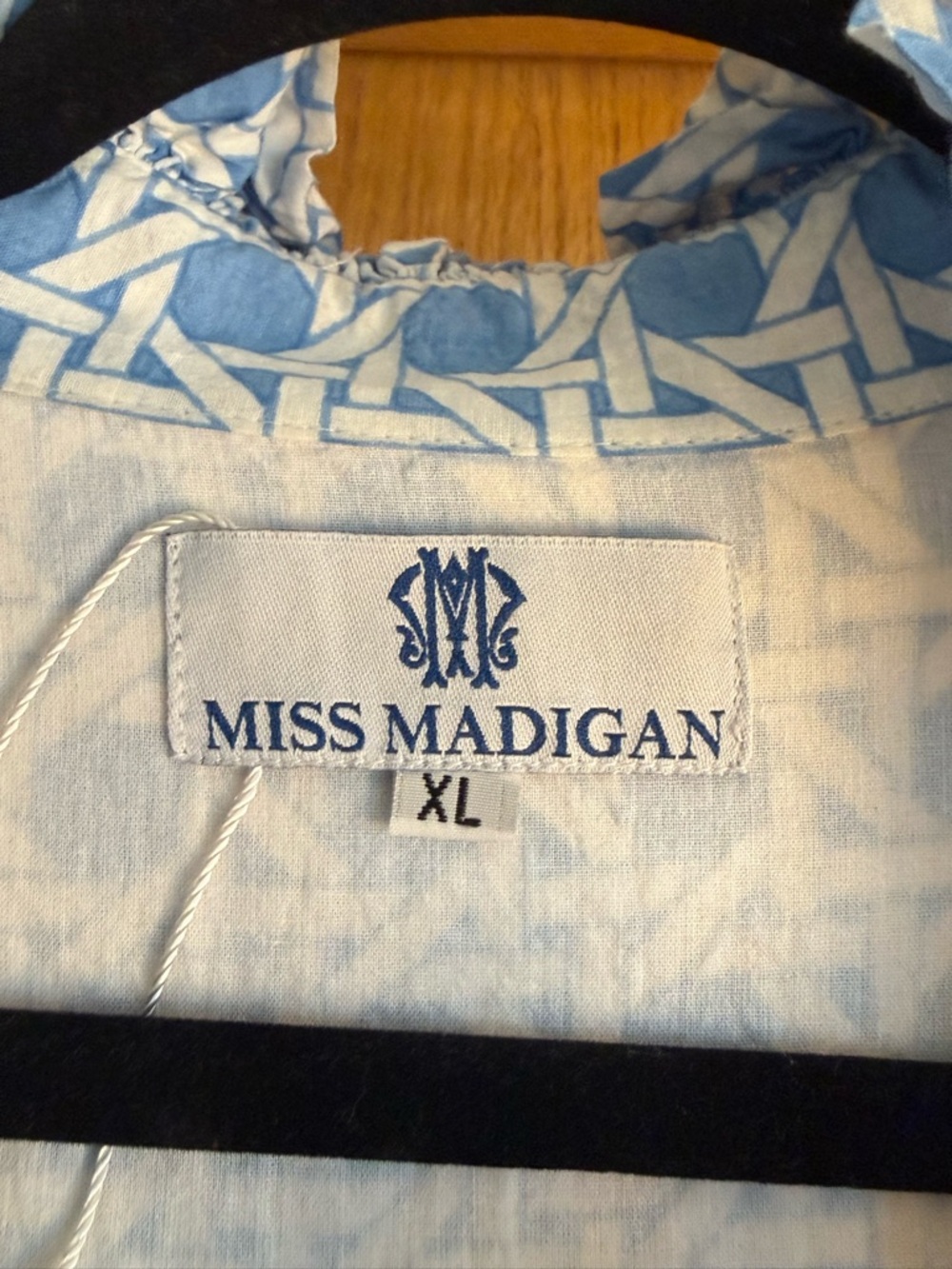 Blue Printed Miss Madigan Dress - Picture 3 of 6
